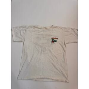 Vintage 1991 7-Up The Cool Spot T-Shirt Size L 100% Cotton